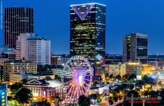 Tabernacle and Skyview Atlanta- Night